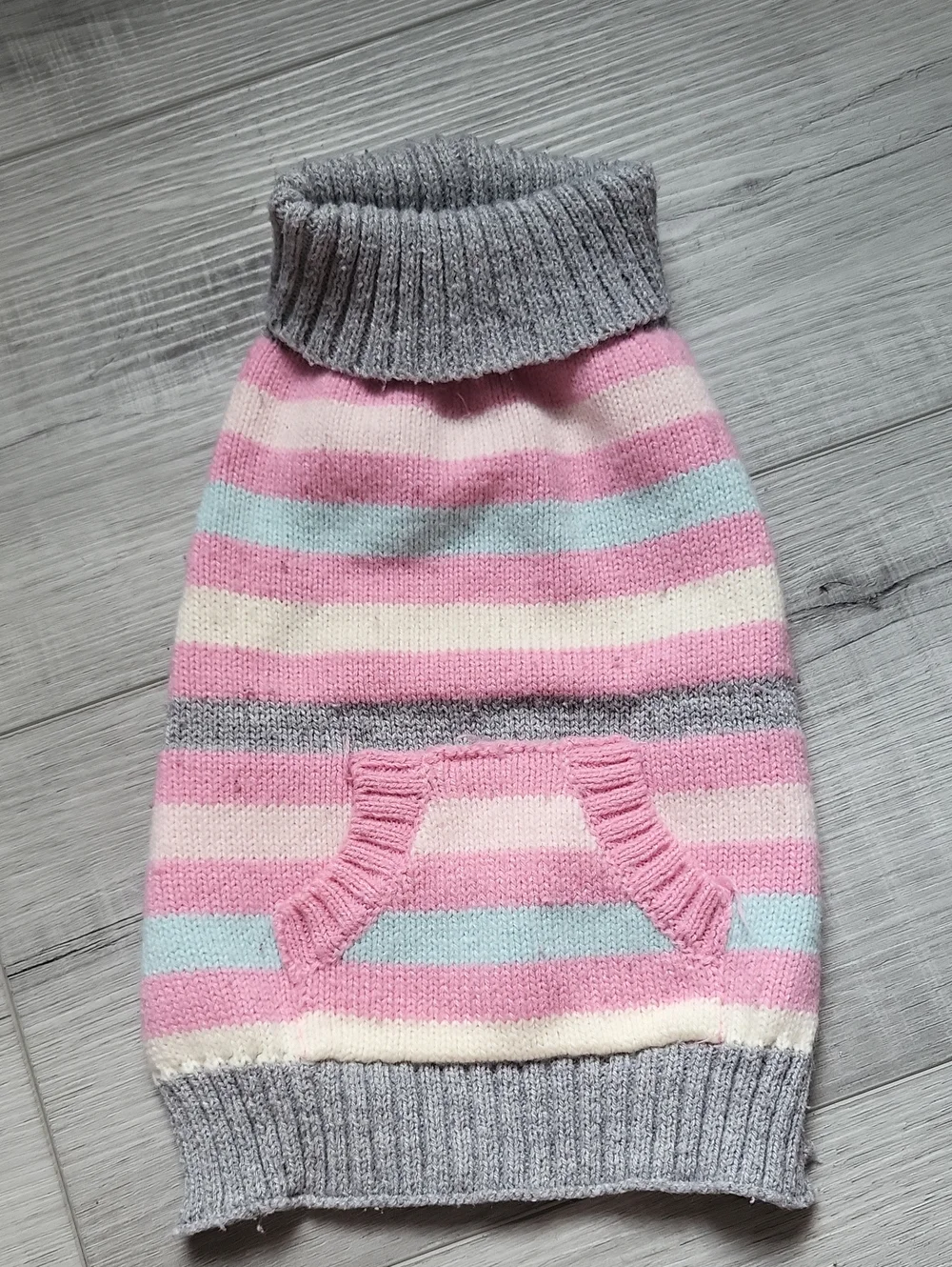 3 For $12 - Striped Pink & Gray Women's Knit Sweater